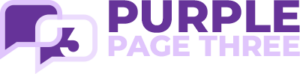 Purple Page Three Logo